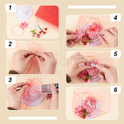 2M Deco Mesh Ribbons&nbsp;SRIB-WH0011-177C