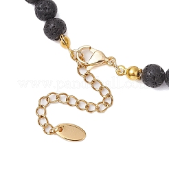 Natural Lava Rock Beaded Necklaces&nbsp;NJEW-JN04856