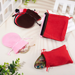 24Pcs 8 Styles Gourd & Rectangle Velvet Drawstring Packing Bags&nbsp;TP-TA0001-07A