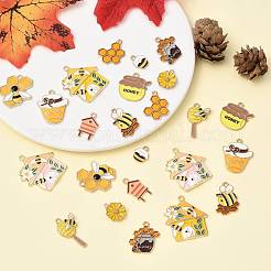24Pcs 12 Styles Alloy Enamel Pendants&nbsp;ENAM-FS0004-02