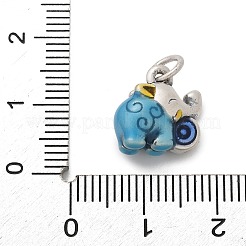 S999 Fine Silver Enamel Charms&nbsp;STER-D300-22AS