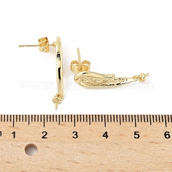 Brass Stud Earring Findings&nbsp;LS-KK-M326-19G