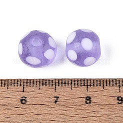 Frosted Handmade Lampwork Beads&nbsp;LAMP-Q039-10E
