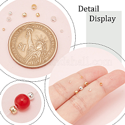 400Pcs 8 Styles Rondelle Brass Crimp Beads&nbsp;KK-NB0003-83