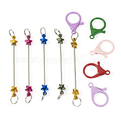 5Pcs Iron Beadable Keychain Bar&nbsp;KEYC-TAD0001-12