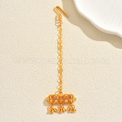 Ethnic Style Tassel Brass with Cubic Zirconia Hair Extension Chain for Women&nbsp;PU2601