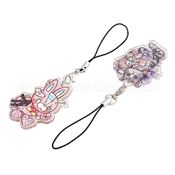Acrylic Pendant Mobile Straps&nbsp;HJEW-SW00045