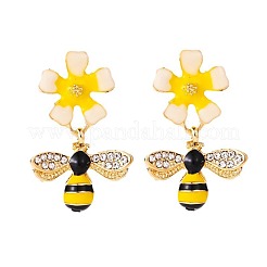 Alloy Enamel Dangle Stud Earrings&nbsp;FS-WG4CB67-01