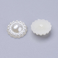 10.5MM Sunflower Acrylic Pearl Flatback Cabochons for Bracelet Making&nbsp;X-MACR-F016-22