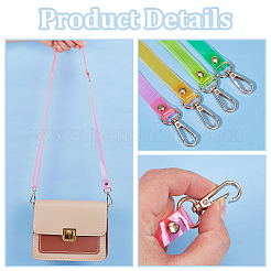 4Pcs 4 Colors Adjustable Transparent PVC Bag Straps&nbsp;FIND-WR0010-02