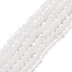 Imitation Jade Glass Bead Strands&nbsp;GLAA-F001-3x2mm-10