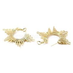Rack Plating Brass Hoop Earrings&nbsp;EJEW-M225-03G