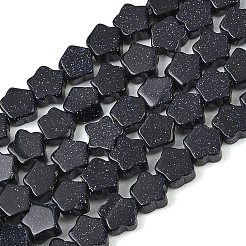 Synthetic Blue Goldstone Beads Strands&nbsp;GG-CBA199E-C02-02