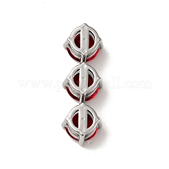 316 Surgical Stainless Steel Micro Pave Cubic Zirconia Slide Charms&nbsp;STAS-I195-01P