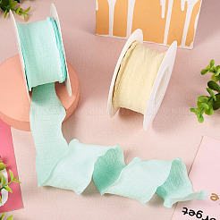 2 Rolls 2 Colors Polyester Ruffled Ribbons&nbsp;OCOR-TA0001-76B