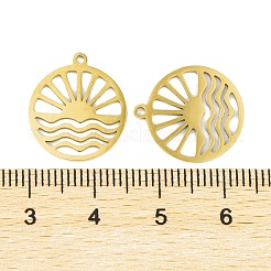 5Pcs 201 Stainless Steel Pendants&nbsp;STAS-M056-01A-G