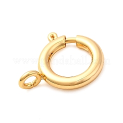 Brass Spring Ring Clasps&nbsp;KK-D407-20G-D