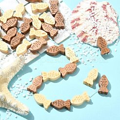40Pcs 2 Colors Dyed Wooden Beads&nbsp;WOOD-CJ0002-68