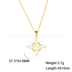 Witchcraft Knot 304 Stainless Steel Pendant Necklaces for Women&nbsp;FS-WG28D45-01