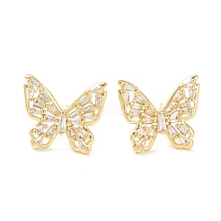 Clear Cubic Zirconia Butterfly Stud Earrings for Women&nbsp;EJEW-K090-03G