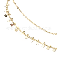 Brass Double Layer Star Tassel Thigh Leg Chains&nbsp;AJEW-AN00639