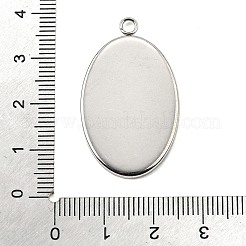 Tarnish Resistant 304 Stainless Steel Pendant Cabochon Settings&nbsp;STAS-K148-03-01