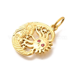 304 Stainless Steel Pendants&nbsp;STAS-R159-61G-05