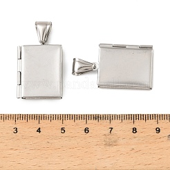 316 Stainless Steel Locket Pendants&nbsp;LS-STAS-K321-02P