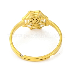 201 Stainless Steel Adjustable Rings for Women&nbsp;RJEW-D082-02F