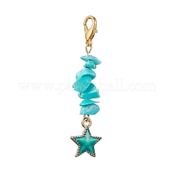 Planet/Star/Flat Round Alloy Enamel Pendant Decorations&nbsp;HJEW-JM01621