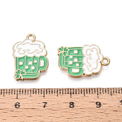 Saint Patrick's Day Alloy Enamel Pendants&nbsp;ENAM-T024-42A-G