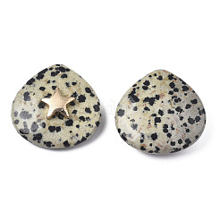 Natural Dalmatian Jasper Pendants&nbsp;X-G-N326-132-04