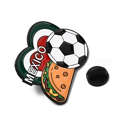 Mexico Football Theme Enamel Pins&nbsp;JEWB-D310-07EB-03