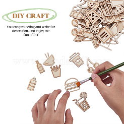 Wooden Cabochons&nbsp;WOOD-CJ0001-34