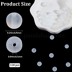 120Pcs Synthetic Moonstone Beads Strands&nbsp;G-PA0001-75A