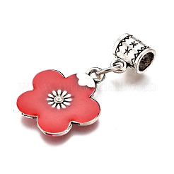 Alloy Enamel European Dangle Charms&nbsp;ENAM-F139-01A-AS-RS