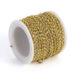 Brass Handmade Beaded Chain&nbsp;CHC-G011-08P-01