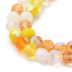 Electroplate Glass Beads Strands&nbsp;X1-EGLA-P048-A07