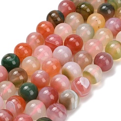 Natural Agate Beads Strands&nbsp;G-F814-A02-10mm