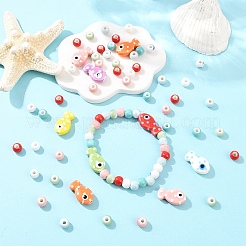119Pcs 14 Styles Handmade Porcelain Beads&nbsp;PORC-YW0001-65