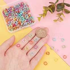 320Pcs 8 Colors Zinc Alloy Open Jump Rings&nbsp;FIND-PH0009-23