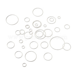 52Pcs 10 Style Brass Linking Rings&nbsp;KK-YS0001-07
