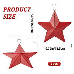 Iron Pendant Decoration&nbsp;HJEW-WH0042-37