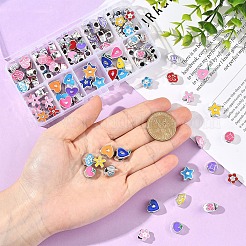 10 Styles CCB Plastic European Beads&nbsp;CCB-YW0001-80