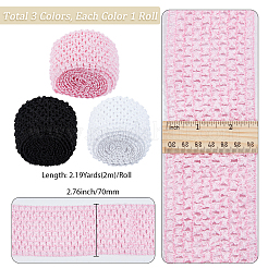 6M 3 Colors Elastic Polyester Ribbon Baby Headbands&nbsp;OHAR-GF0001-54