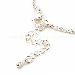 Enamel Evil Eye Link Bracelet with 304 Stainless Steel Rolo Chains for Women&nbsp;BJEW-JB08156