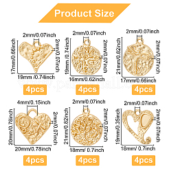 24Pcs 6 Style Alloy Pendants&nbsp;FIND-BC0001-97