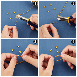 Soldered Iron Ball Chains Jewelry Making Finding Kit&nbsp;DIY-PH0008-27