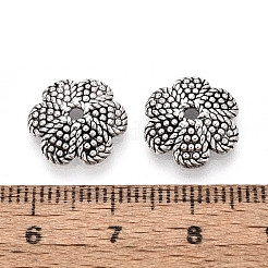 Tibetan Style Alloy Bead Caps&nbsp;TIBEB-T004-18AS