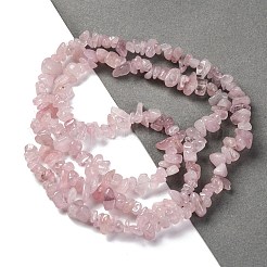 Natural Rose Quartz Beads Strands&nbsp;G-O049-B-36